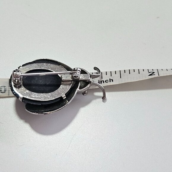 ***Last Chance!! Final Sale*** Beau Sterling Silver Vintage Lady Bug Brooch - Picture 5 of 10